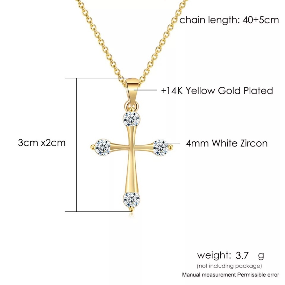 Gold Plated Double Fair Goth Pendants Necklace - Picture 5 of 8